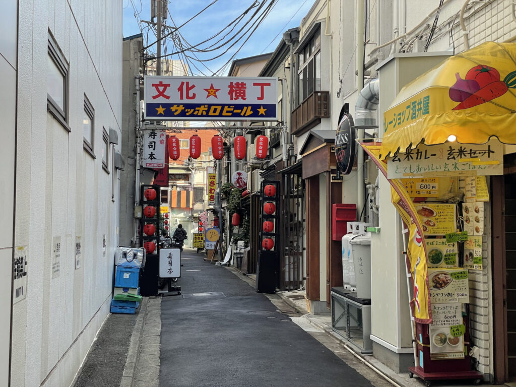 仙台市「文化横丁」の通り