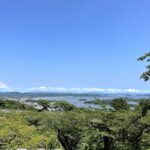 宮城県松島の西行戻しの松公園からの景色