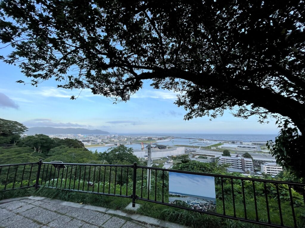 石巻の日和山の景色眺望