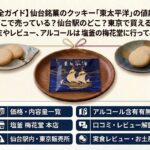 仙台銘菓のクッキー「東太平洋」の値段は？どこで売っている？仙台駅のどこ？東京で買える？口コミやレビュー、アルコールは入っている？塩釜の梅花堂に行ってみた！